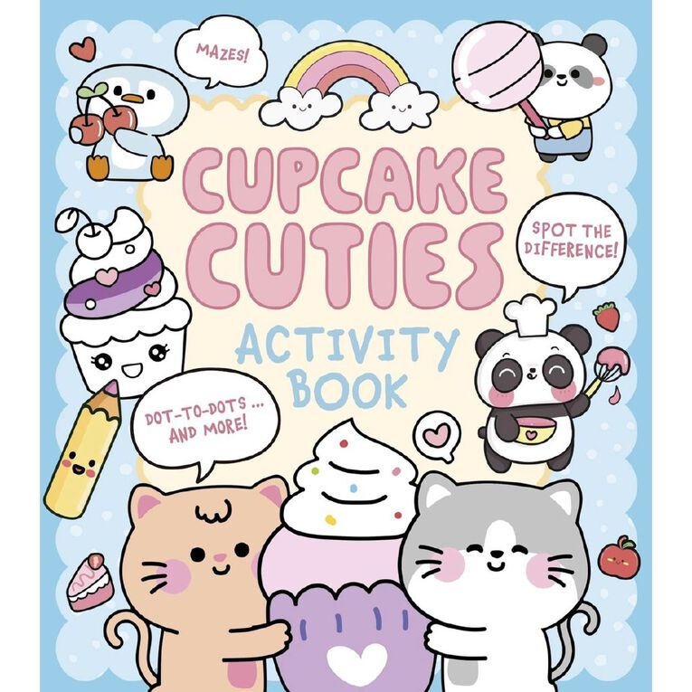 Cupcake Cuties Activity Book by Em Bruce, , hi-res