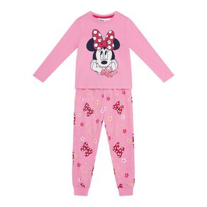 Minnie Mouse Girls' Long Sleeve Top and Pant Pyjama Set