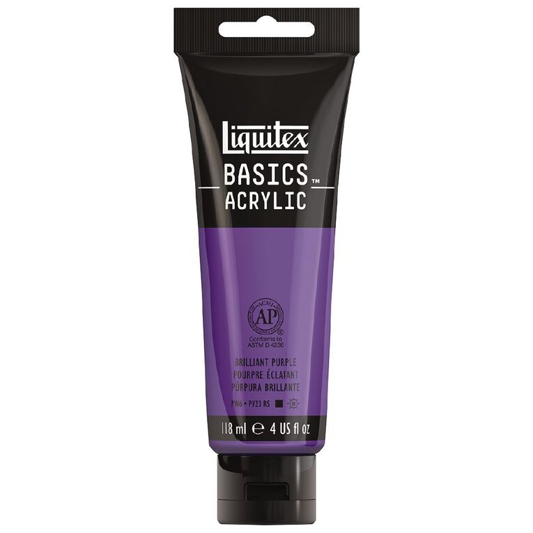 Liquitex Basics Acrylic 118ml Brilliant Purple, , hi-res