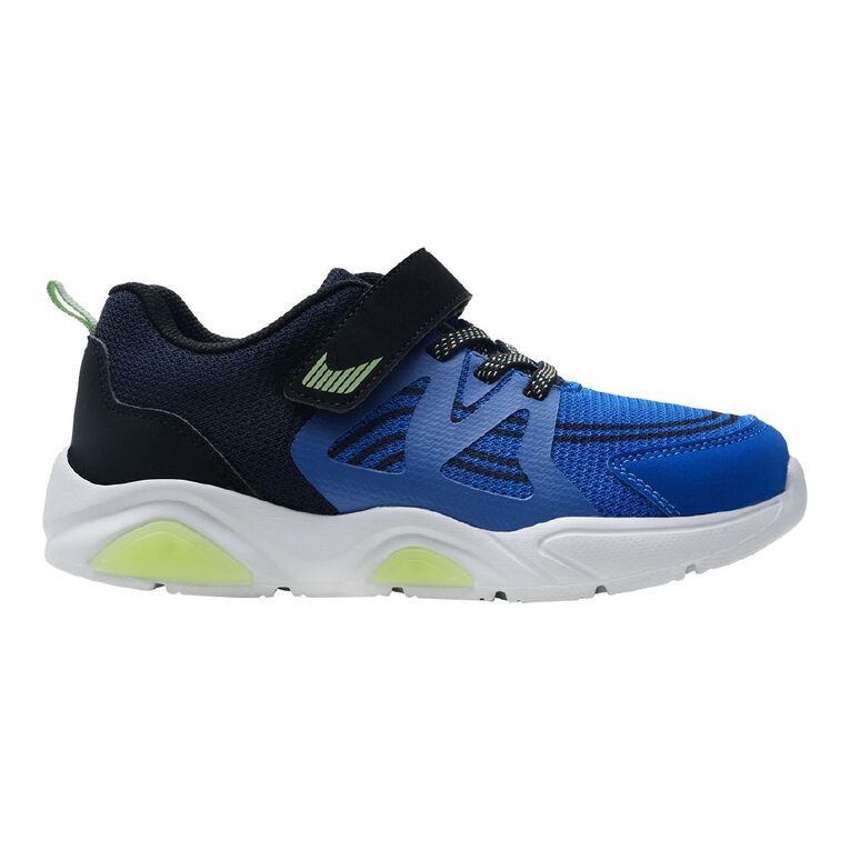 Active Intent Senior Kids' Brite Trainers, Blue, hi-res