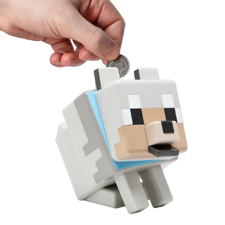 Paladone Minecraft Wolf Shaped Money Box, , hi-res