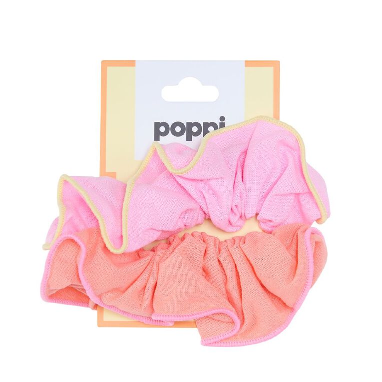 Poppi SS Crinkle Scrunchie Pink, , hi-res