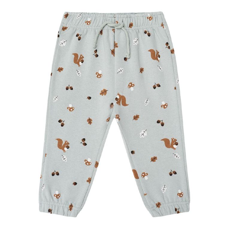 Young Original Babies' Printed Trackpants, Green Light, hi-res
