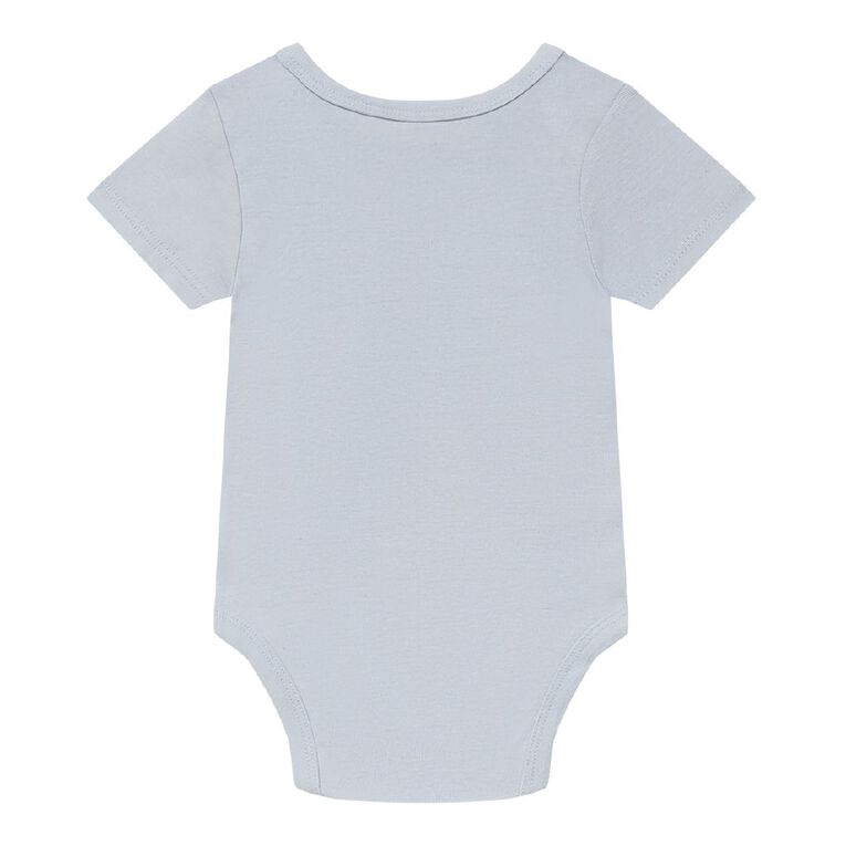 Young Original Babys' Short Sleeve Bodysuit, Blue Light, hi-res