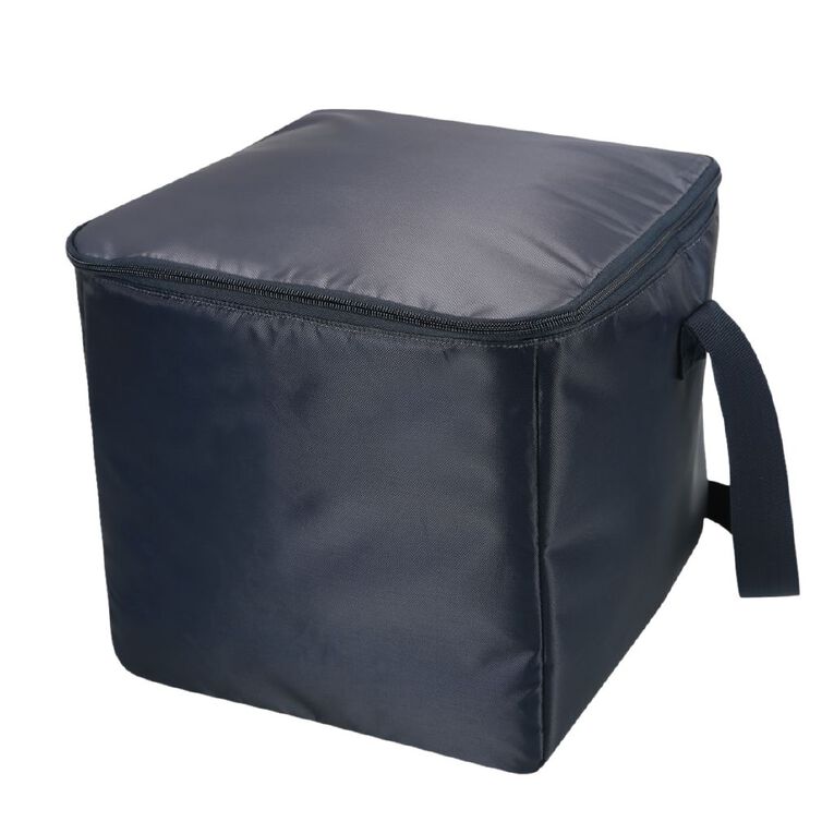 Living & Co Cooler Bag 20 Litre Navy Blue with Grey Top, , hi-res