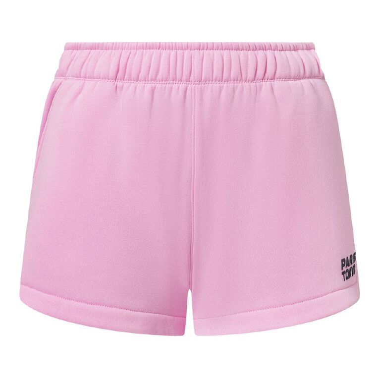 Garage Women's Fresh Fleece Short, Pink Mid, hi-res