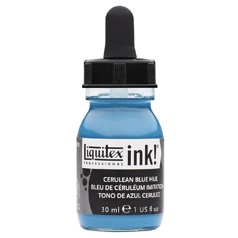 Liquitex Ink 30ml Cerulean Blue Hue, , hi-res