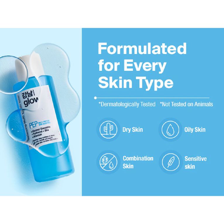 Gangnam Glow Multi Peptide Skin Boosting Toner K-Beauty, , hi-res