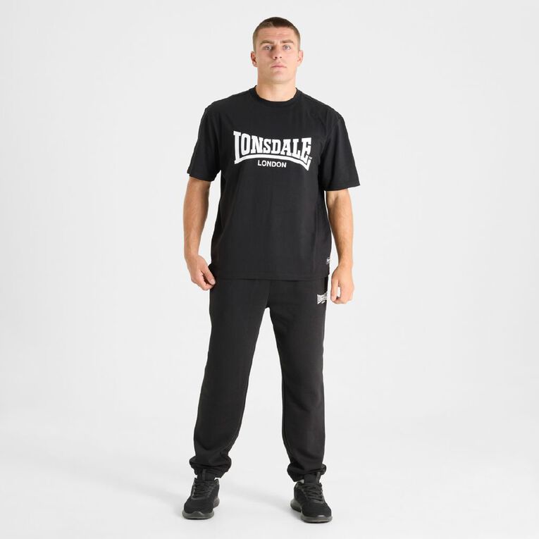 Lonsdale Unisex Tee, Black, hi-res