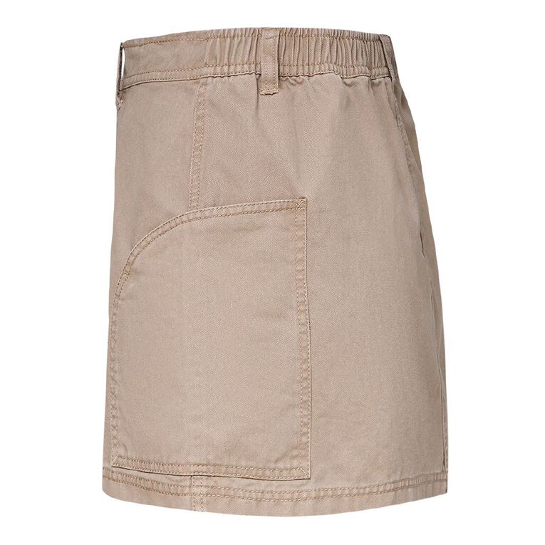 BRDRLESS Remi Cargo Skirt, Taupe, hi-res
