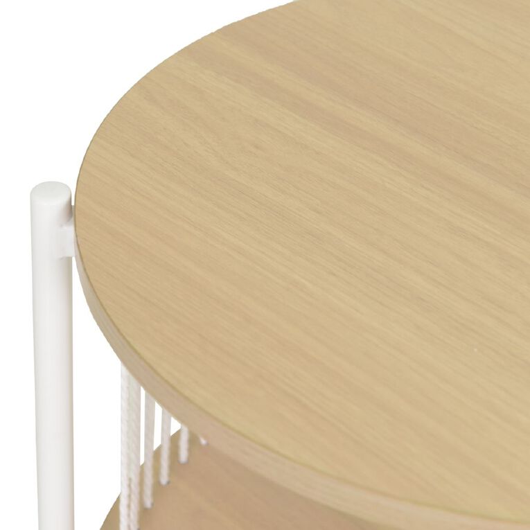 Living & Co Ezra Rope Side Table White, , hi-res