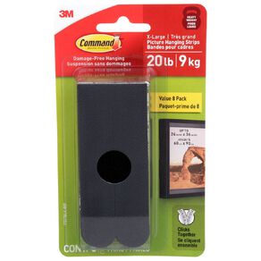 Command Picture Hanging Strips X-Large Black