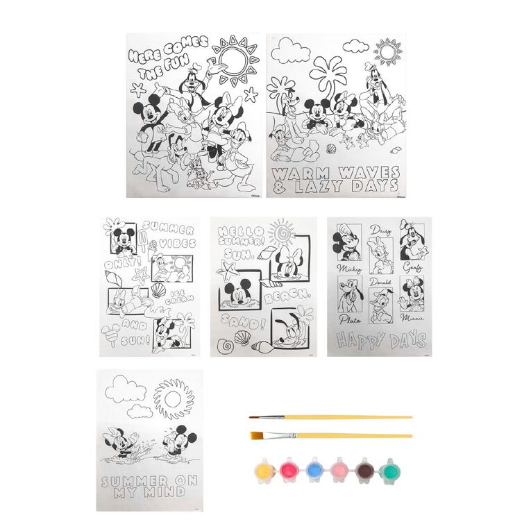 Mickey Mouse and Friends Art Canvas Paint Set, , hi-res