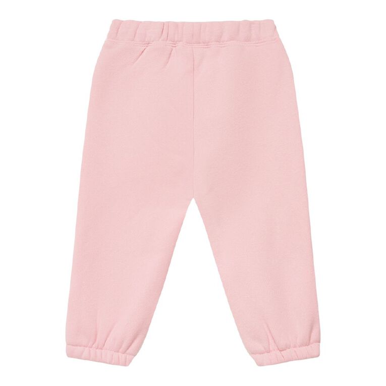 Young Original Babies' Heavy Fleece Trackpants, Pink Light, hi-res