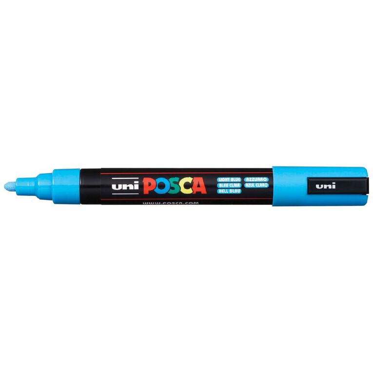 Uni Posca Marker 1.8-2.5mm Medium Blue Light, , hi-res