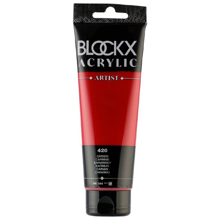 BLOCKX Acrylic Tube Carmine 120ml, , hi-res