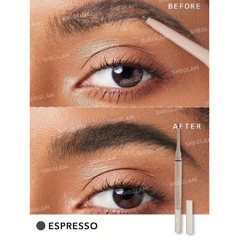 Sheglam Brows on Demand 2 in 1 Brow Pencil Espresso, , hi-res