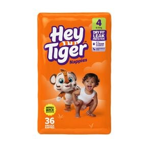 Hey Tiger Nappies Size 4 36 Piece