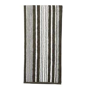 Maison d'Or Striped Bath Towel Green Dark 68cm x 137cm