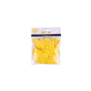Party Inc Balloons 25cm Yellow 25 Pack