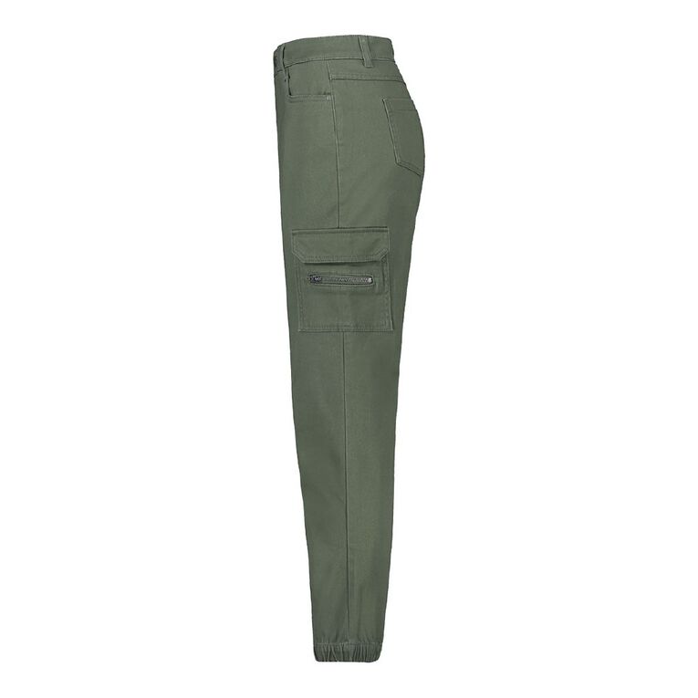 H&H Women's Zip Cargo Pants Khaki The Warehouse
