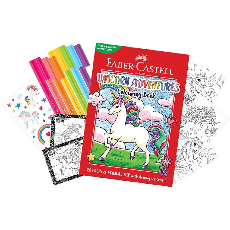 Faber-Castell Colouring Pack Unicorn, , hi-res