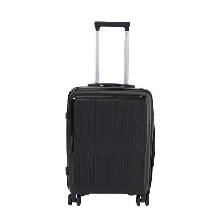 Intrepid Hardside Suitcases 2 Piece Set Black, , hi-res