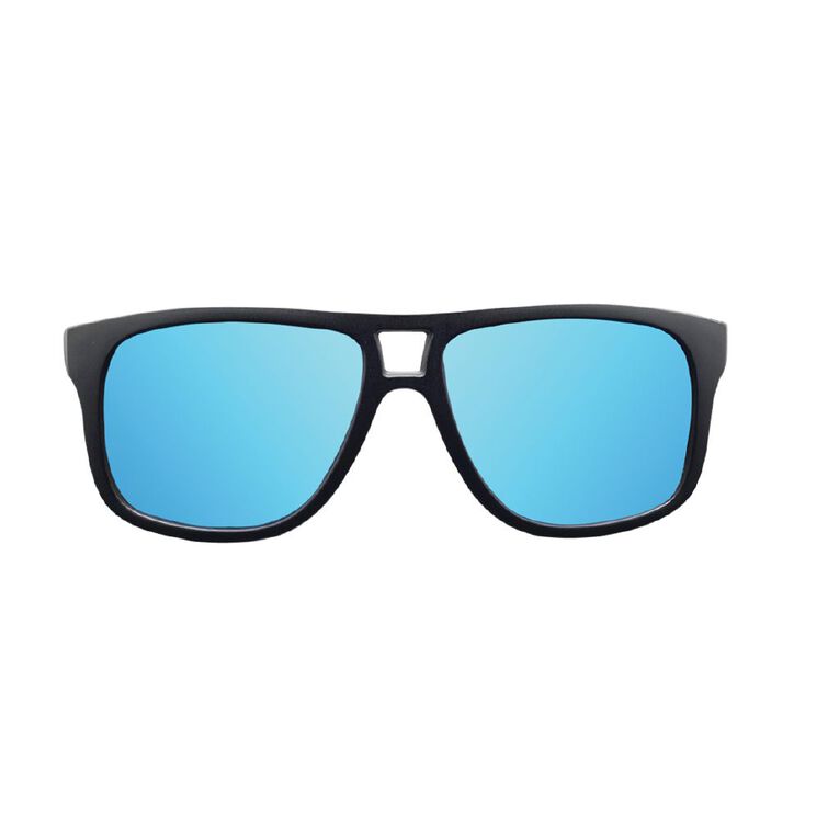 H&H Men's Mirror Polarised Sunglasses, Black, hi-res