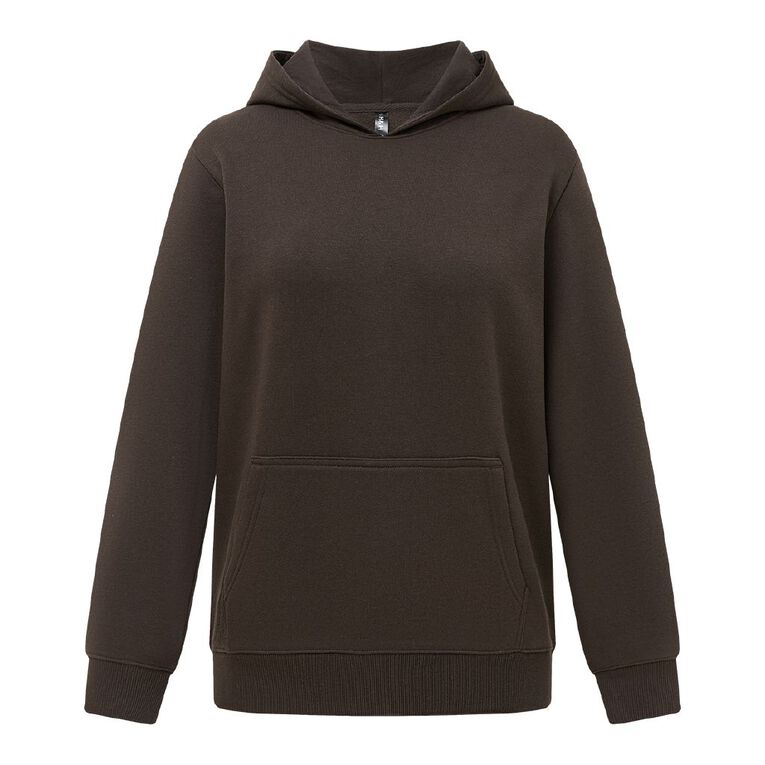 H&H Women's Essential Pullover Hoodie, Brown Dark, hi-res
