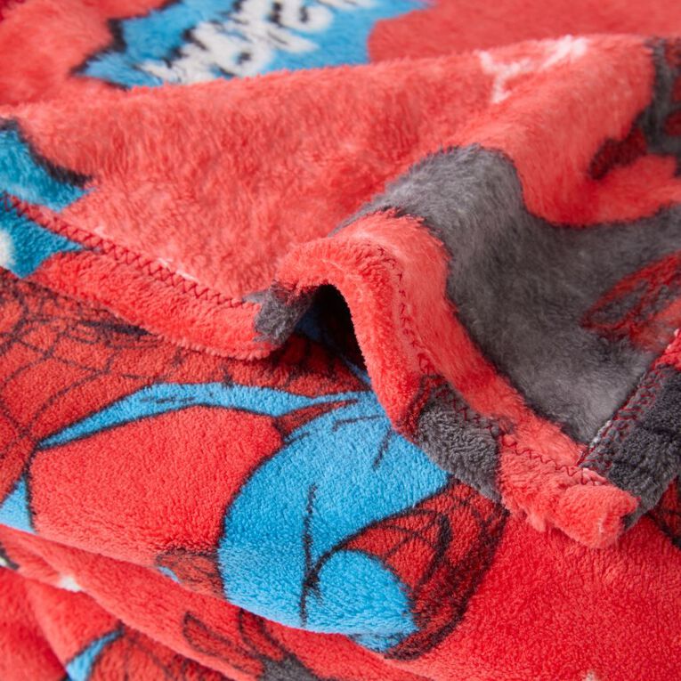 Spider-Man Coral Fleece Throw 127cm x 152cm, , hi-res