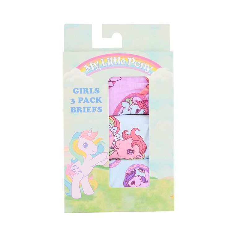 My Little Pony Girls' Briefs 3 Pack, Purple Light, hi-res