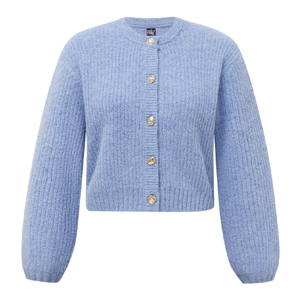 H&H Women's Fluffy Knit Cardigan Blue Light | The Warehouse