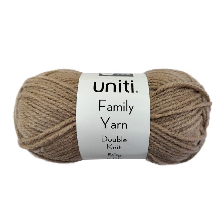Uniti Yarn Family Double Knit Natural 50g, , hi-res