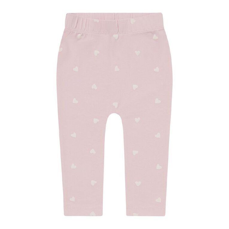 Young Original Babies' Printed Leggings 3 Pack, Pink Light, hi-res