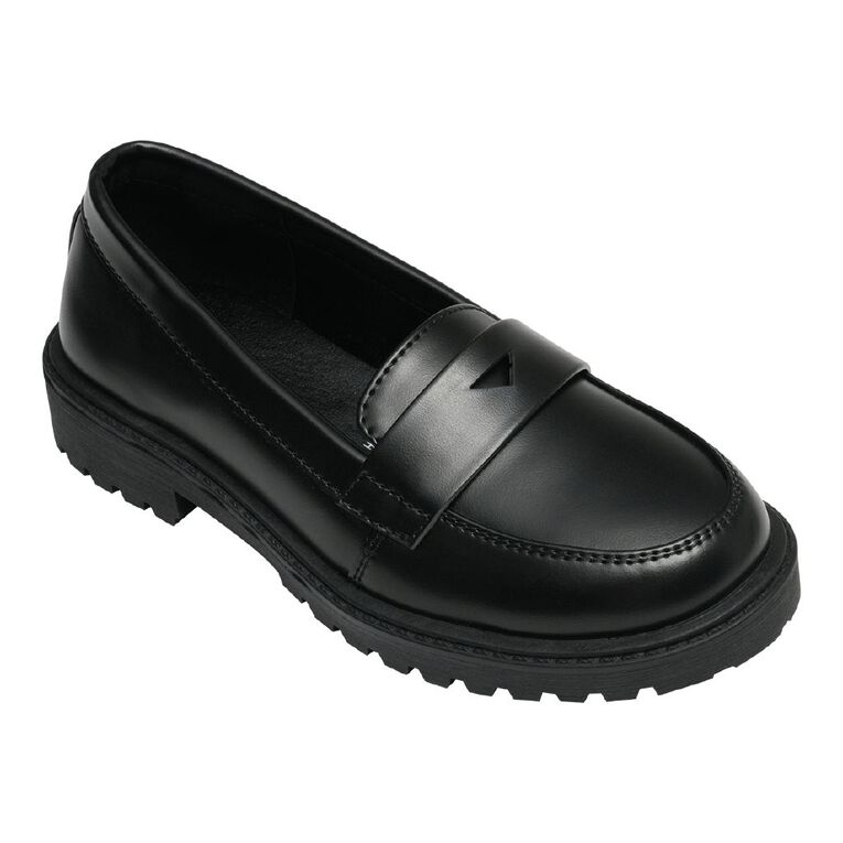 Young Original Senior Kids' School Loafers, Black, hi-res