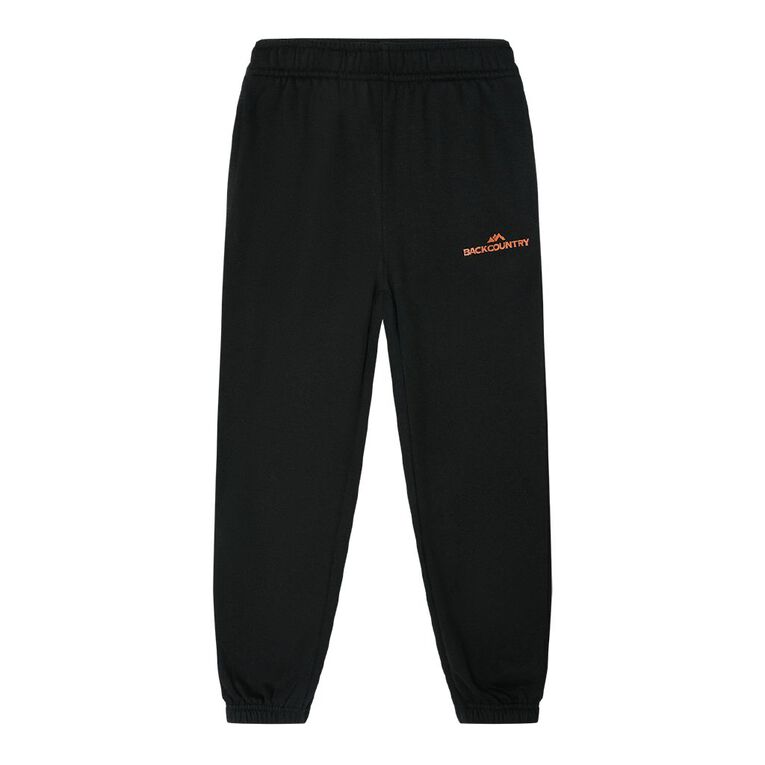Back Country Kids' Printed Trackpants, Black, hi-res