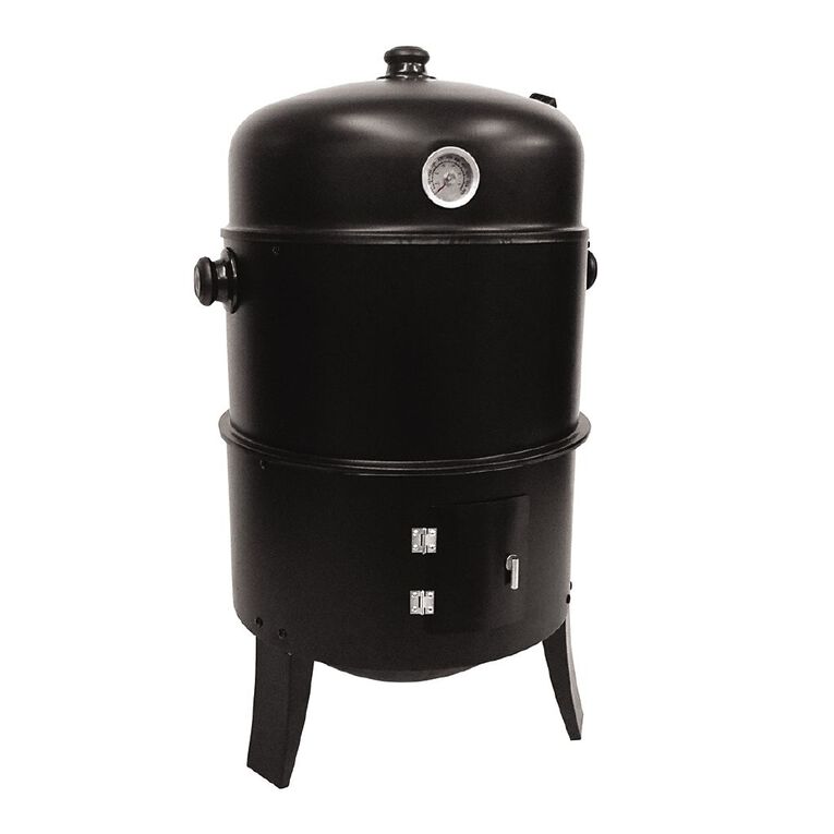 Gascraft Charcoal Smoker & Grill Black The Warehouse
