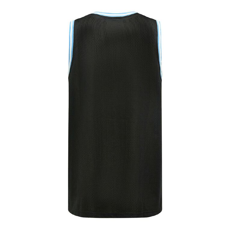 Active Intent Men's Supporter Basketball Singlet, Black, hi-res