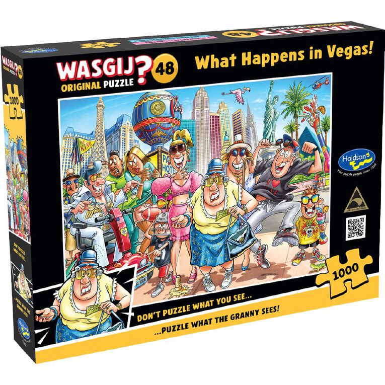 WASGIJ Original 48 What Happens in Vegas 1000 Piece Puzzle, , hi-res