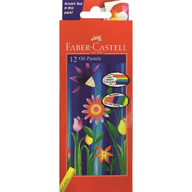Faber-Castell Oil Pastels Box Of 12, , hi-res