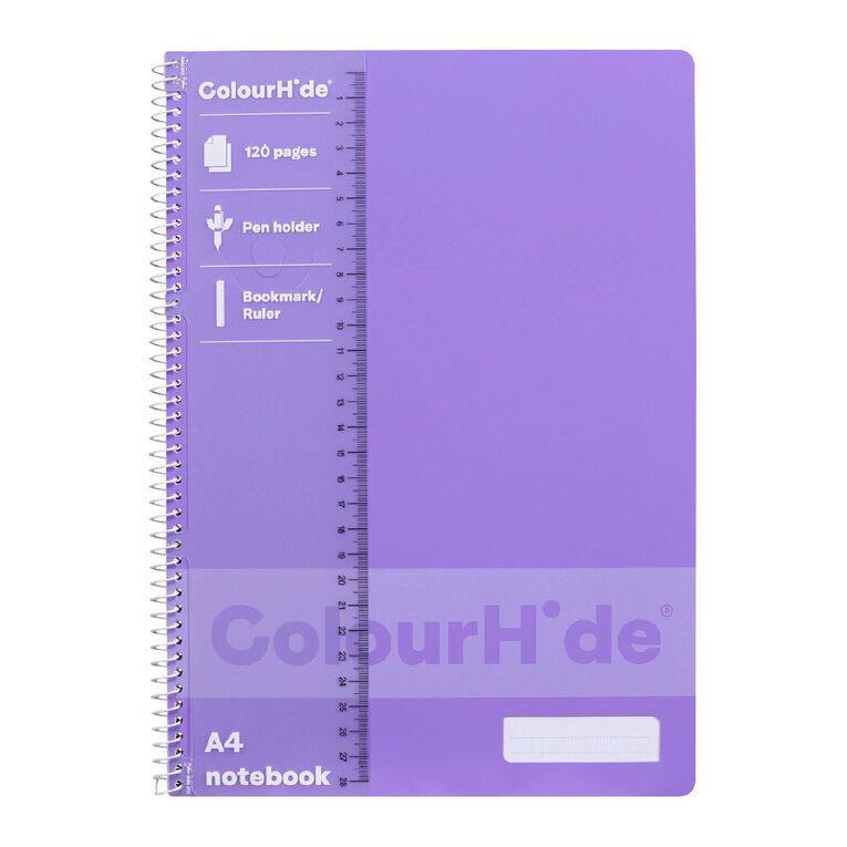 ColourHide Notebook 120 Pages Lavender, , hi-res