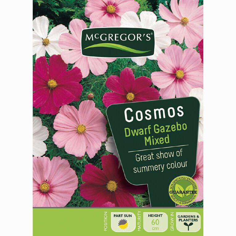 McGregor's Cosmos Gazebo Mixed Flower Seeds, , hi-res