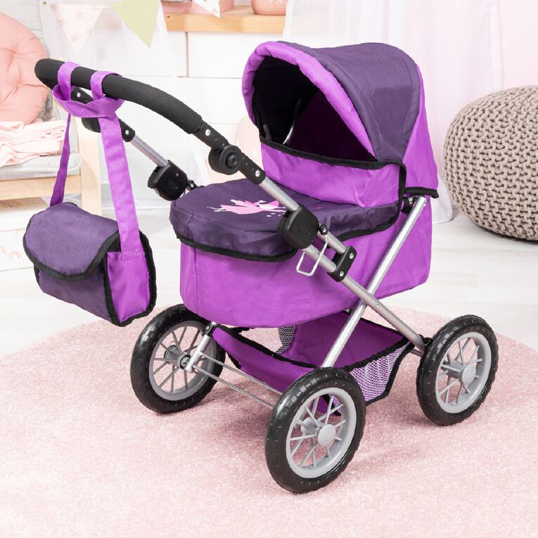 Bayer Dolls Pram Trendy Purple Mid, , hi-res