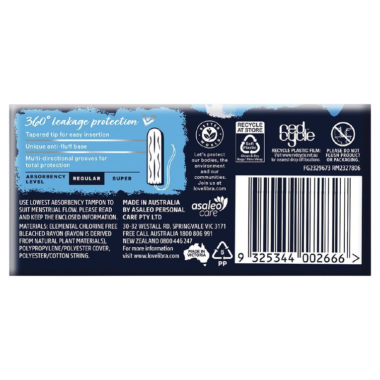 Libra Body Fit Regular Tampon 16 Pack, , hi-res