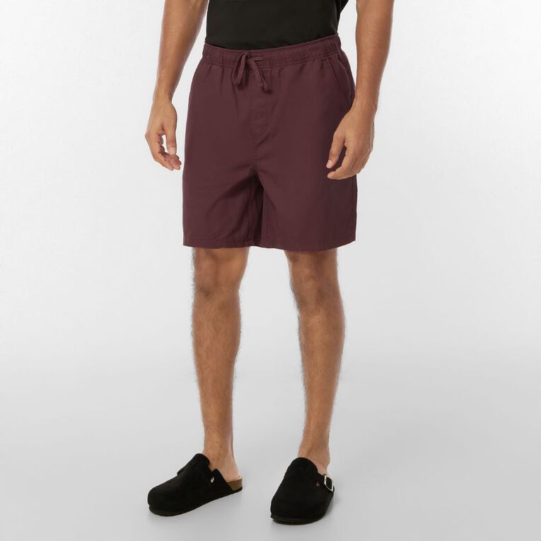 H&H Men's Woven Shorts, Red Dark, hi-res