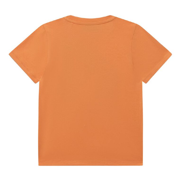 Young Original Short Sleeve Printed Tee, Orange Light, hi-res