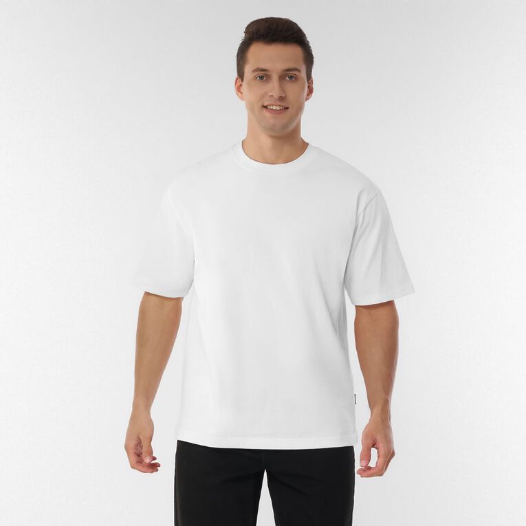 Garage Men's Heavyweight Boxy Tee, White, hi-res