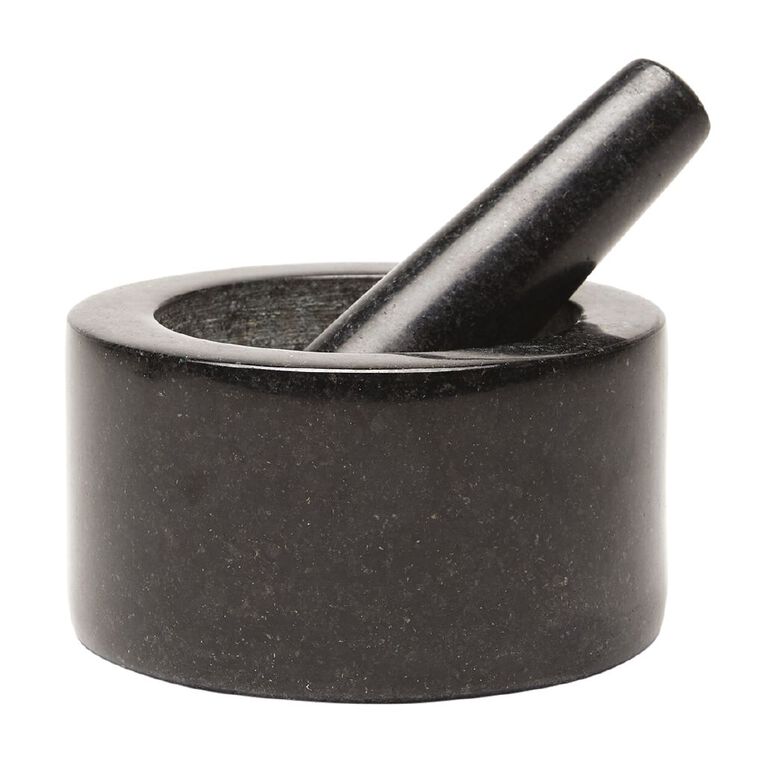 Living & Co Mortar & Pestle Marble Black The Warehouse