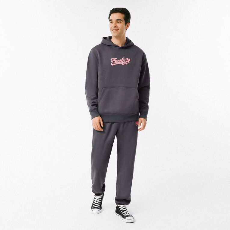 Garage Men's Elastic Cuff Trackpants, Grey Dark, hi-res