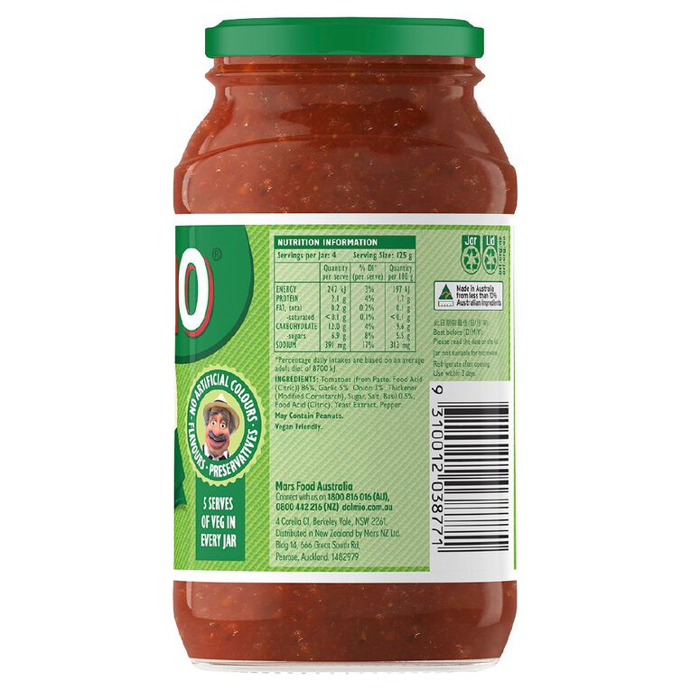 Dolmio Extra Bolognese Pasta Sauce 500g, , hi-res